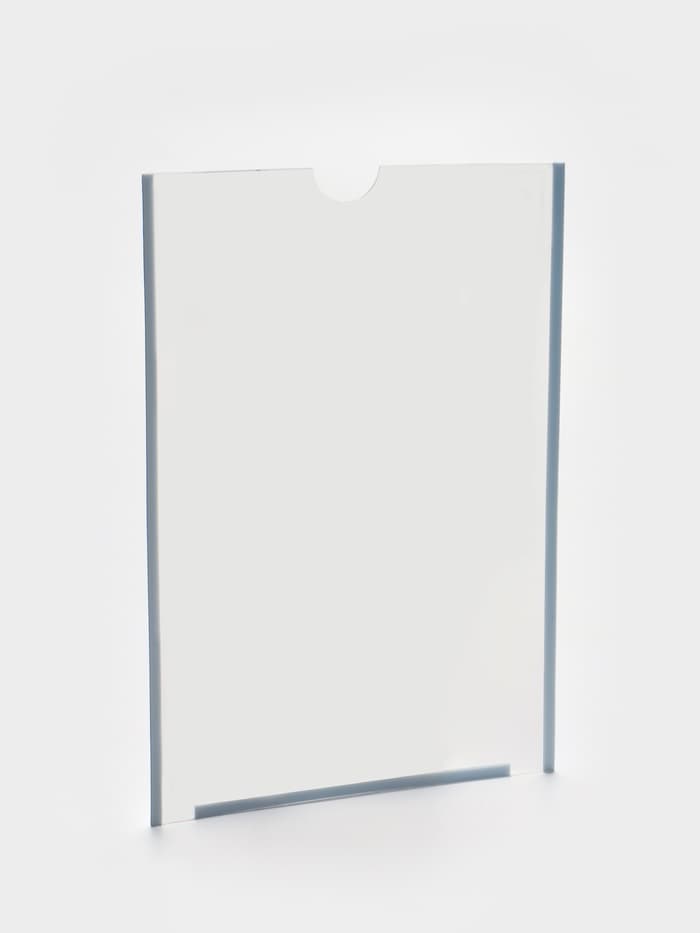 Карман плоский А4, 22.3×0.2×31 см, с двухсторонним скотчем для крепления ПЭТ 0.7 мм В ЗАЩИТНОЙ ПЛЁНКЕ