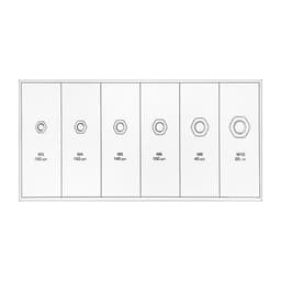 Набор гаек шестигранных ТУНДРА krep, 600 предметов