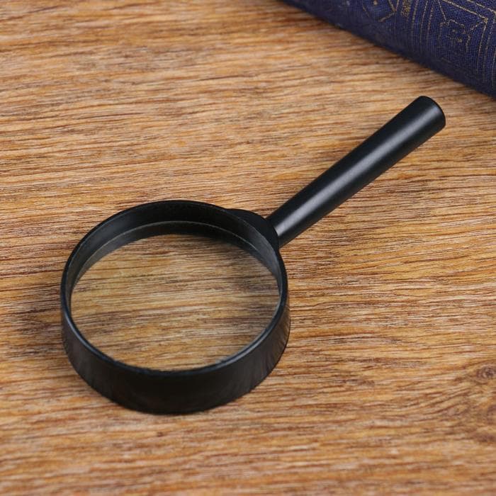 Лупа классическая 6х Мастер К, d=5 см, чёрная