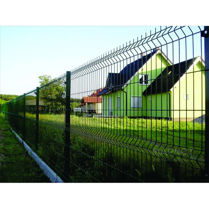Ограждение панельное, 250×153 см, ячейка 200×55 мм, прут d=3.5 мм, зелёное