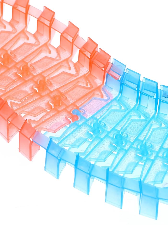 Автотрек «Магический Трек», гибкий, светится в темноте, 132/145 детали, мёртвая петля, МИКС