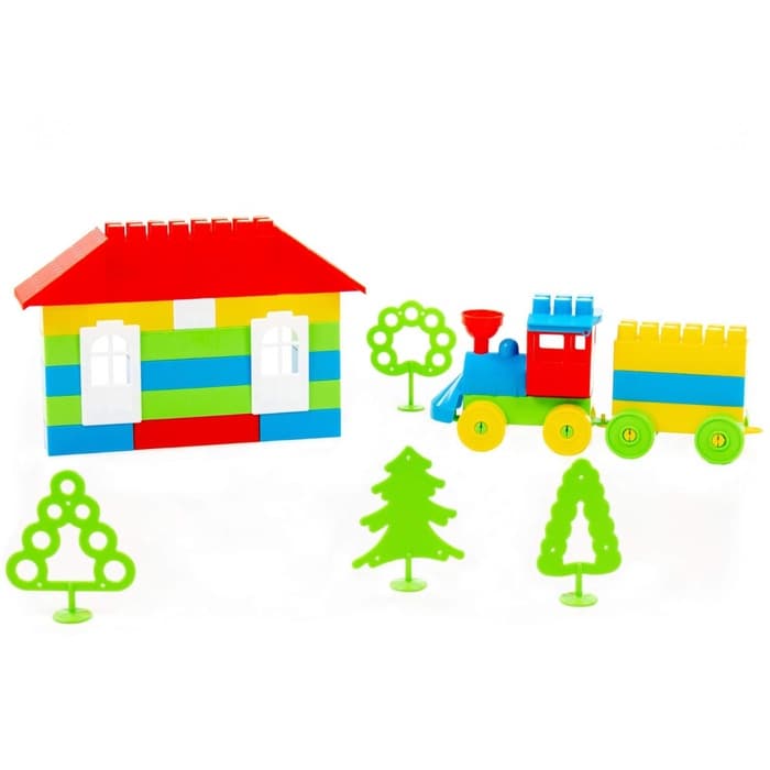 Конструктор «Строитель средний», 95 деталей