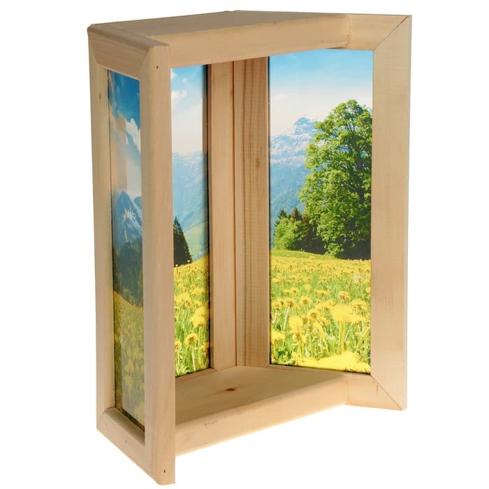 Абажур для бани и сауны «Одуванчики», 33×29×12 см, деревянный, настенный, со стеклом, с УФ-печатью, «Добропаровъ»