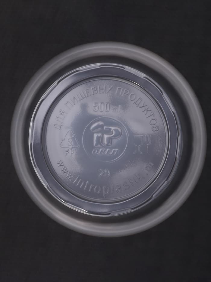 Стакан одноразовый «Факел», 500 мл, пластик, d=9.5 см, прозрачный