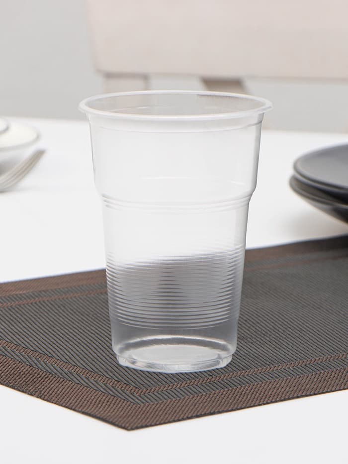 Стакан одноразовый «Факел», 500 мл, пластик, d=9.5 см, прозрачный