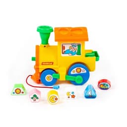 Игрушка-каталка с сортером «Занимательный паровоз»