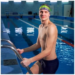 Шапочка для плавания ONLYTOP взрослая, тканевая, обхват 54-60 см