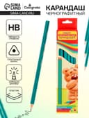 Карандаш чернографитный Calligrata, НВ, трёхгранный, пластиковый, зелёный корпус