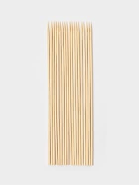 Палочки-дюбели для кондитерских изделий Доляна, 30 см, d=5 мм, набор 20 шт., бамбук