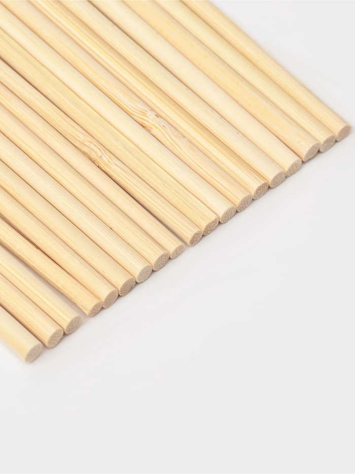 Палочки-дюбели для кондитерских изделий Доляна, 30 см, d=5 мм, набор 20 шт., бамбук