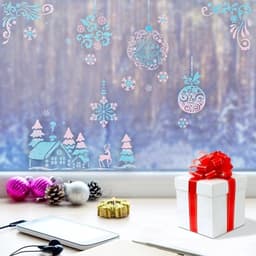 Наклейки на окна многоразовые «Волшебный Новый год», 20×34 см