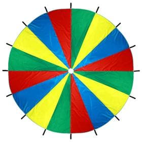Парашют 16 секторов, 4 цвета, d=3 м, цвета МИКС