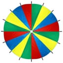 Парашют 16 секторов, 4 цвета, d=3 м, цвета МИКС