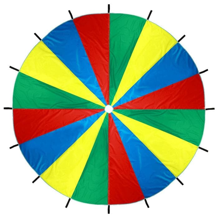 Парашют 16 секторов, 4 цвета, d=3 м, цвета МИКС