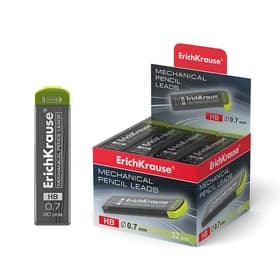 Набор грифелей для механических карандашей ErichKrause. Megapolis Concept, 20 штук, узел 0.7 мм, НВ
