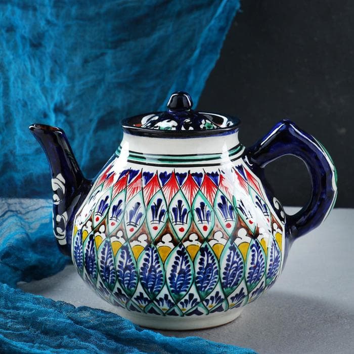 Чайник заварочный Риштанская Керамика «Узоры», 1.6 л, МИКС