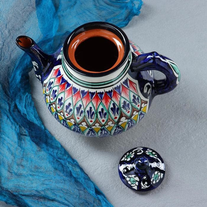Чайник заварочный Риштанская Керамика «Узоры», 1.6 л, МИКС