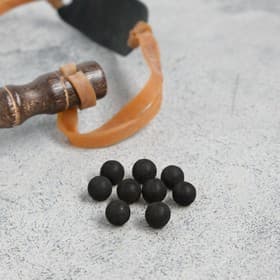 Шарики для рогатки d=8 мм, 100 шт., из глины, цвет МИКС