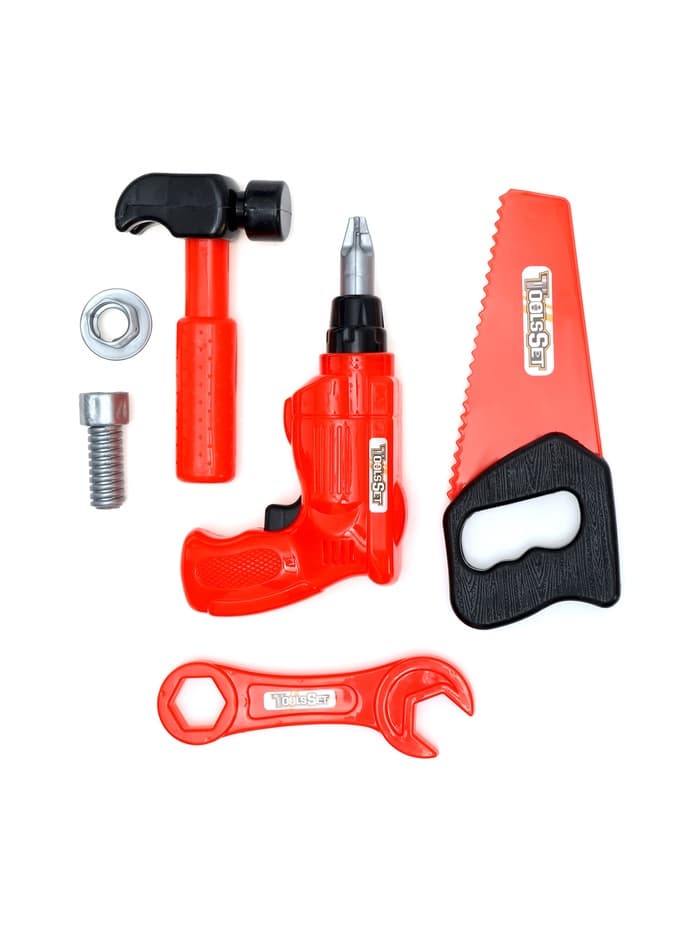 Инструменты детские «Строитель», набор 6 предметов, цвета МИКС