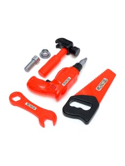 Инструменты детские «Строитель», набор 6 предметов, цвета МИКС