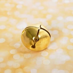 Бубенчики для рукоделия, набор 2 шт., размер 1 шт. — 3.5 см, золотой