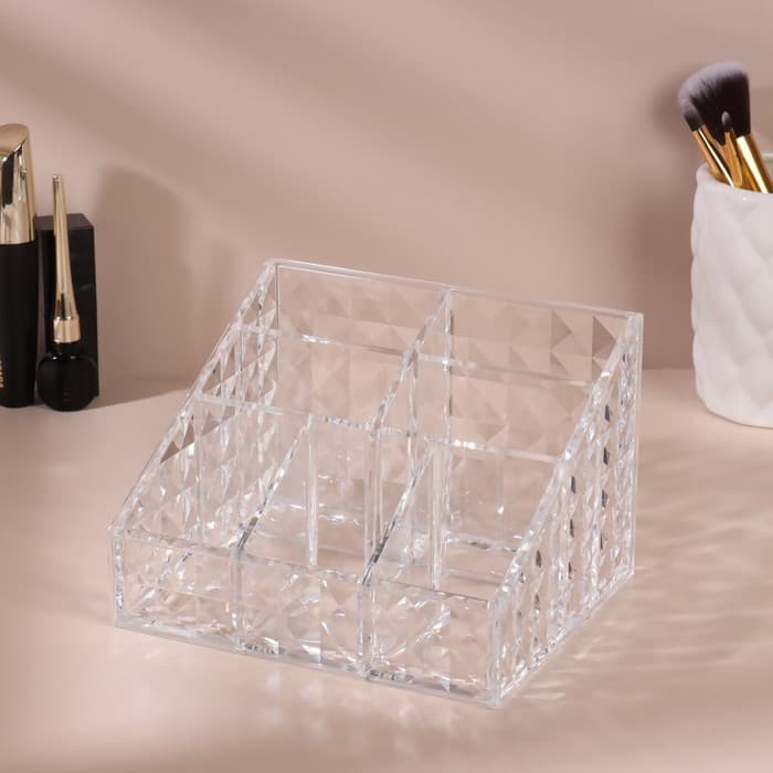 Органайзер для хранения, 7 секций, 14.7×10×12.3 см, прозрачный