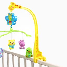 Мобиль музыкальный на кроватку Крошка Я «Бабочка. Малыш зоо», заводной,