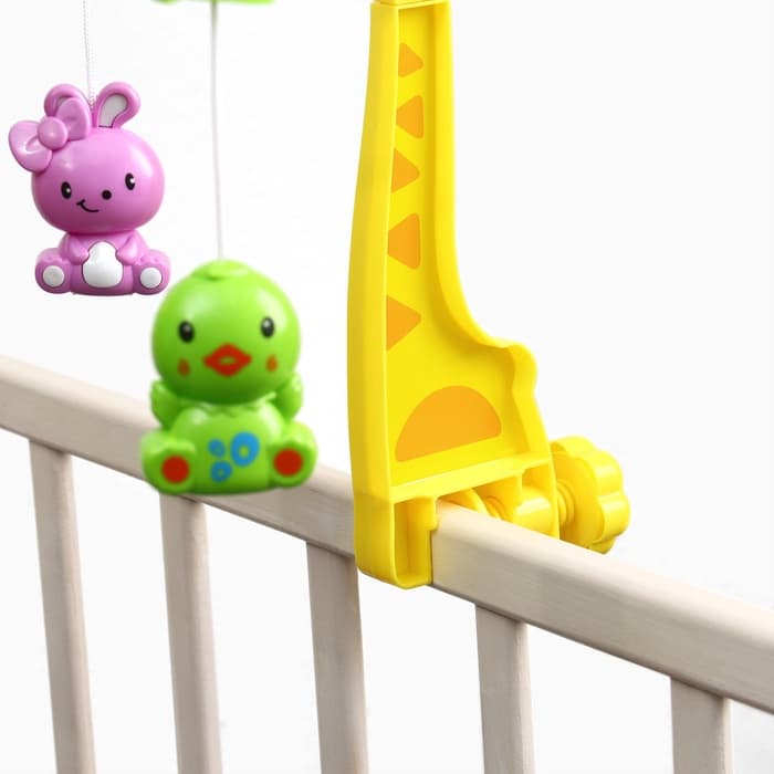 Мобиль музыкальный на кроватку Крошка Я «Бабочка. Малыш зоо», заводной,