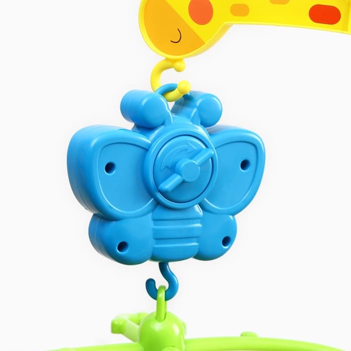 Мобиль музыкальный на кроватку Крошка Я «Бабочка. Малыш зоо», заводной,