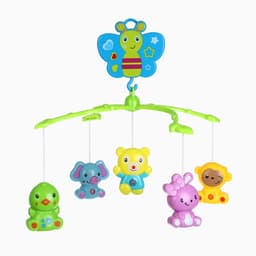 Мобиль музыкальный на кроватку Крошка Я «Бабочка. Малыш зоо», заводной,