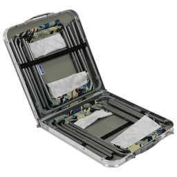 Набор складной мебели: стол, 4 стула, 102×50×44.5/61 см, металлик, камуфляж саванна