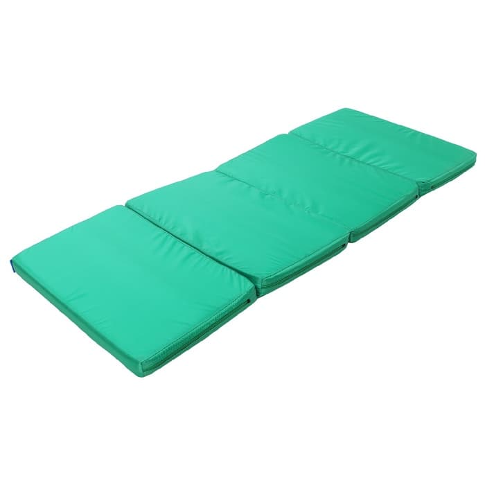 Мат ONLYTOP, 120×50×4 см, 3 сложения, зелёный