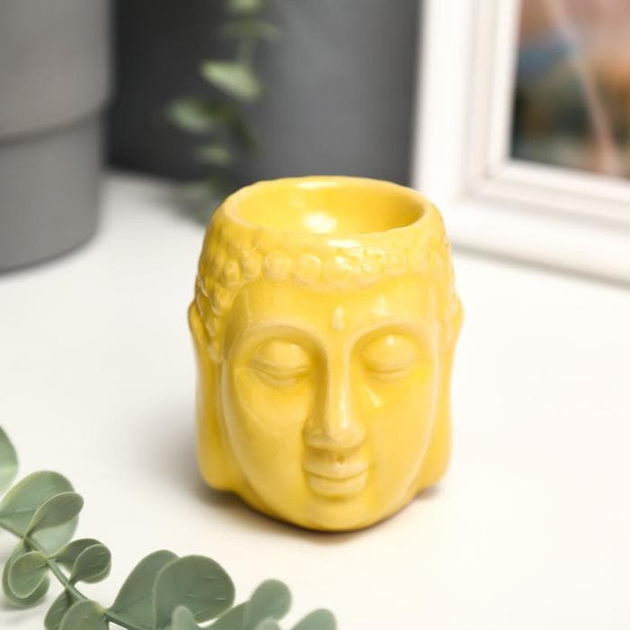 Аромалампа для эфирных масел «Будда», керамика, 8×7.2×7.2 см, МИКС