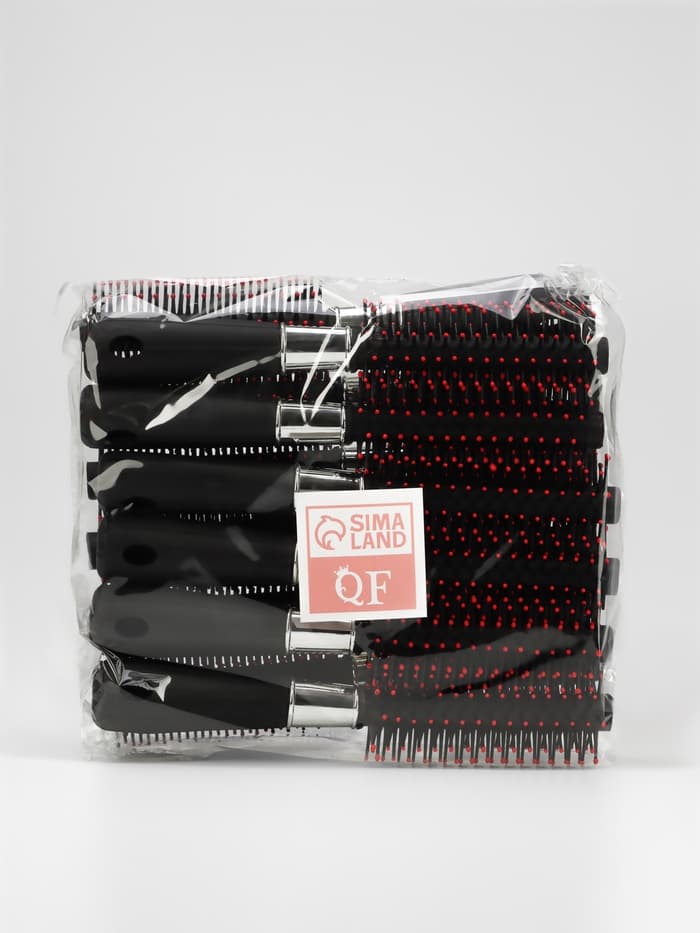 Брашинг для волос, d=15/42 мм, 19.7 (±1) см, чёрный