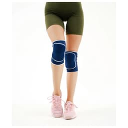 Наколенники спортивные ONLYTOP, верх 28 см, низ 25 см, универсальные, синие