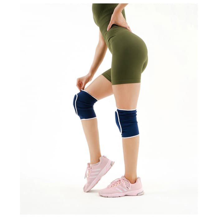 Наколенники спортивные ONLYTOP, верх 28 см, низ 25 см, универсальные, синие