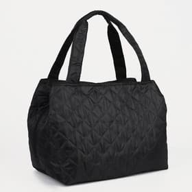 Сумка дорожная, 3 отдела на молниях, 50×20×30 см, чёрный