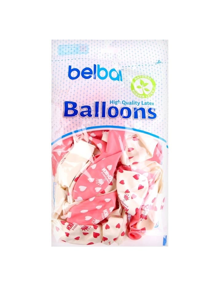 Воздушные шары латексные 14" «С рождением дочки», 25 шт., пастель, МИКС