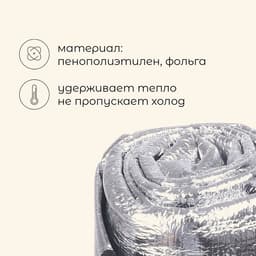 Коврик туристический maclay, с алюминиевым покрытием, 150×200×0.2 см
