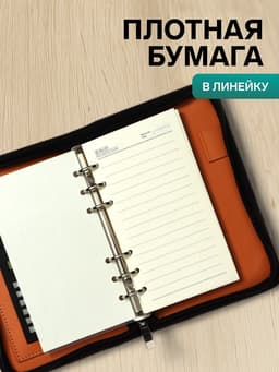 Ежедневник-органайзер Calligrata, А6, 96 листов, на молнии, обложка из искусственной кожи, МИКС