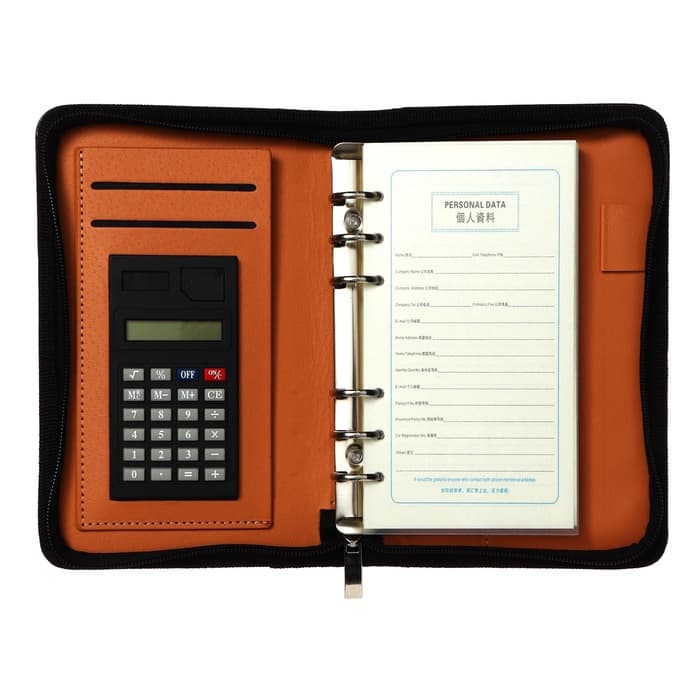 Ежедневник-органайзер Calligrata, А6, 96 листов, на молнии, обложка из искусственной кожи, МИКС