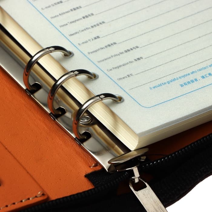 Ежедневник-органайзер Calligrata, А6, 96 листов, на молнии, обложка из искусственной кожи, МИКС