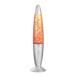 Лава - лампа RISALUX «Блёстки», Е14, 30 Вт, от сети 220 В, серебристая, 34×8.5×8.5 см