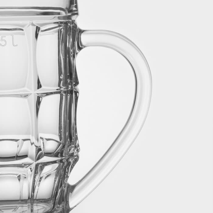 Пивная кружка «Пинта», 500 мл, стекло, прозрачная