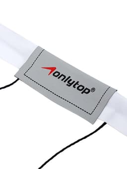 Сетка волейбольная ONLYTOP с тросом, ячейка 10×10, нить 1.8 мм, кант сверху