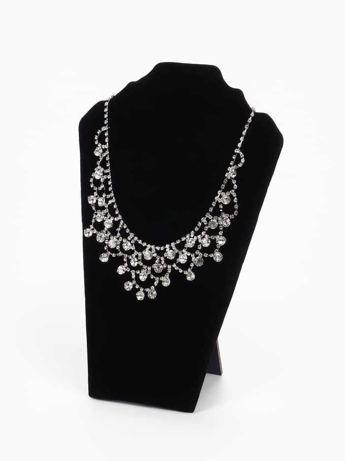 Бюст для украшений QF, 15×6×23 см, h=23 см, чёрный