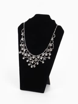 Бюст для украшений QF, 15×6×23 см, h=23 см, чёрный