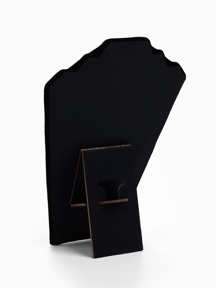 Бюст для украшений QF, 15×6×23 см, h=23 см, чёрный