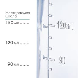 Бутылочка для кормления M&B «Волшебный единорог» от 0 мес., 150 мл, с ручками, цилиндр, бирюзовый