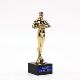 Кубок наградная фигура «Мастер своего дела», оскар, пластик, подставка камень, 18 см